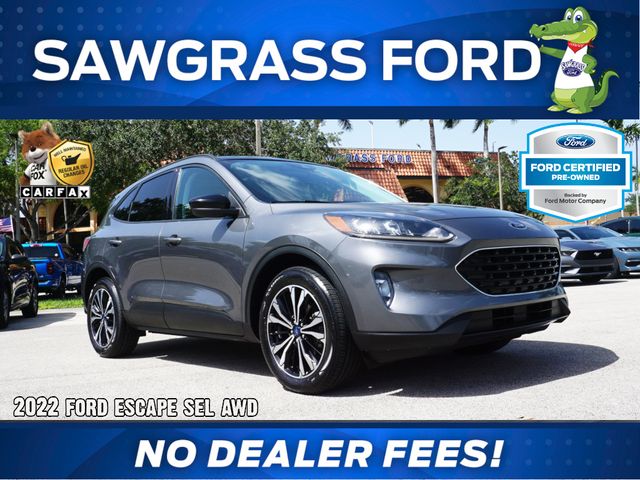 Gray Metallic 2022 Ford Escape SUV / Crossover All-Wheel Drive 8-Speed Automatic