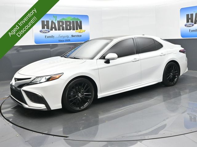 Pearl 2021 Toyota Camry Sedan Front-Wheel Drive 8-Speed Automatic