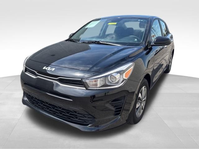 Aurora Black 2023 Kia Rio S FWD Sedan Front-Wheel Drive Continuously Variable Transmission