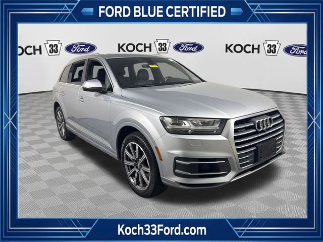 Silver Metallic 2019 Audi Q7 SUV / Crossover All-Wheel Drive 8-Speed Automatic