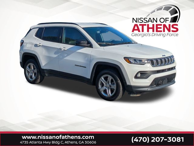 Bright White Clearcoat 2024 Jeep Compass Latitude 4WD SUV / Crossover Four-Wheel Drive 8-Speed Automatic