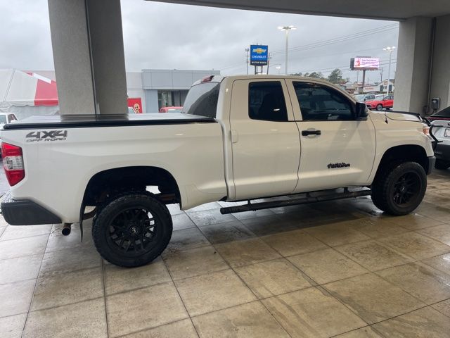 Super White 2017 Toyota Tundra SR Double Cab 4.6L 4WD Pickup Truck Four-Wheel Drive 6-Speed Automatic Overdrive