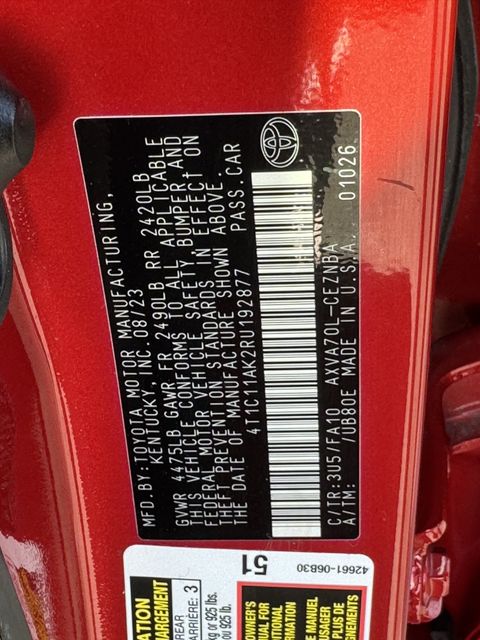 2024 Toyota Camry LE Red at Bayway Cadillac of The Woodlands