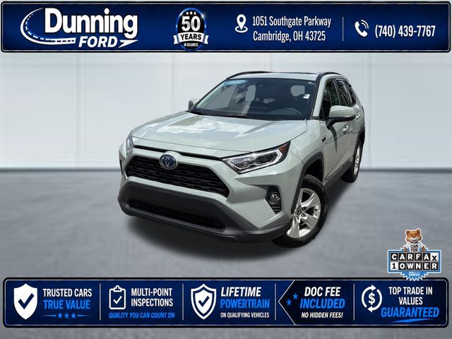 Lunar Rock 2021 Toyota RAV4 Hybrid SUV / Crossover All-Wheel Drive Continuously Variable Transmission