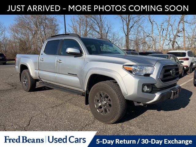 Celestial Silver Metallic 2023 Toyota Tacoma SR5 V6 Double Cab LB 4WD Pickup Truck Four-Wheel Drive 6-Speed Automatic