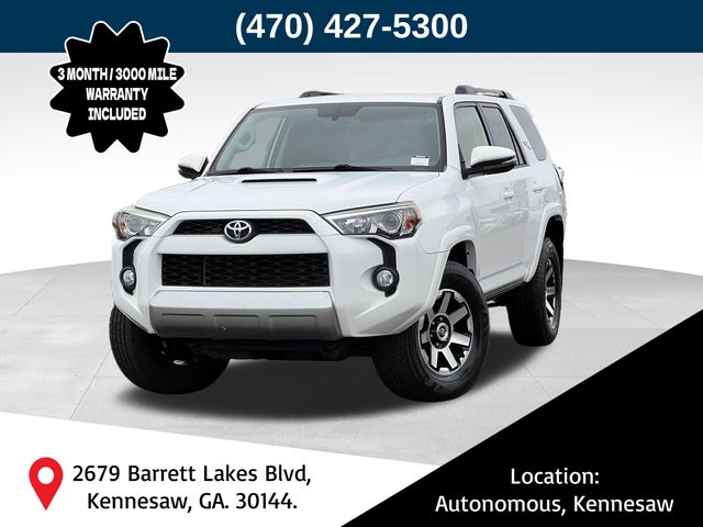Super White 2019 Toyota 4Runner SUV / Crossover Four-Wheel Drive 5-Speed Automatic Overdrive