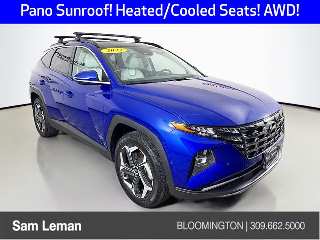 Intense Blue 2022 Hyundai Tucson SUV / Crossover All-Wheel Drive 8-Speed Automatic