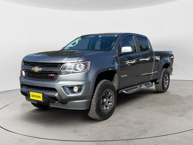Gray (Steel Metallic) 2018 Chevrolet Colorado Z71 Crew Cab 4WD Pickup Truck Four-Wheel Drive 6-Speed Automatic