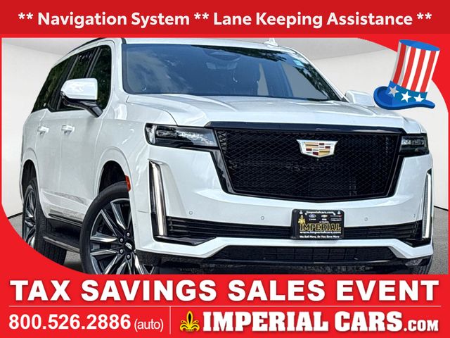 Crystal White Tricoat 2024 Cadillac Escalade SUV / Crossover Four-Wheel Drive Automatic