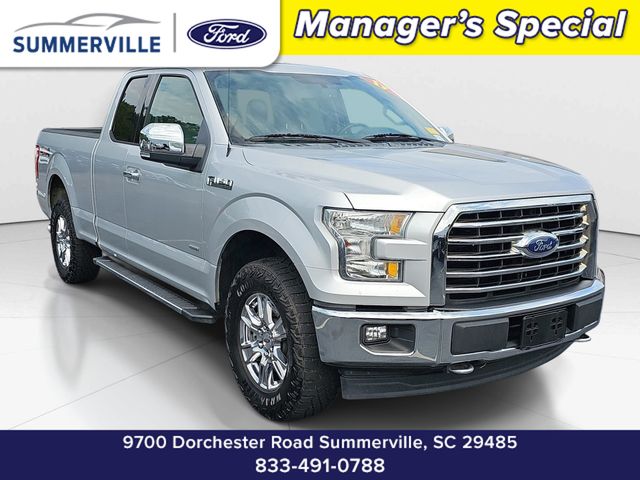 Silver 2017 Ford F-150 Pickup Truck Four-Wheel Drive 6-Speed Automatic