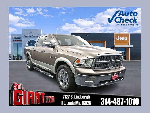 Brown (Austin Tan Pearlcoat/Light Graystone Pearlcoat) 2010 Dodge RAM 1500 Pickup Truck Four-Wheel Drive 5-Speed Automatic