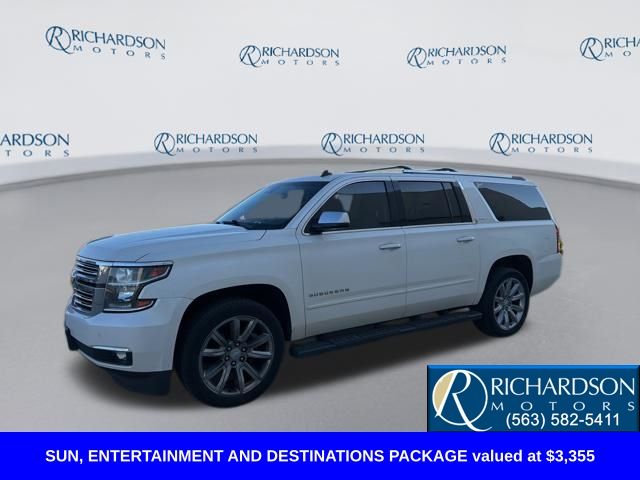White Diamond Clearcoat 2015 Chevrolet Suburban 1500 LTZ 4WD SUV / Crossover Four-Wheel Drive 6-Speed Automatic Overdrive