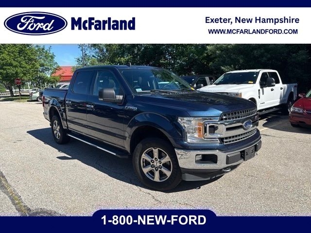 Blue 2020 Ford F-150 Pickup Truck Four-Wheel Drive Automatic