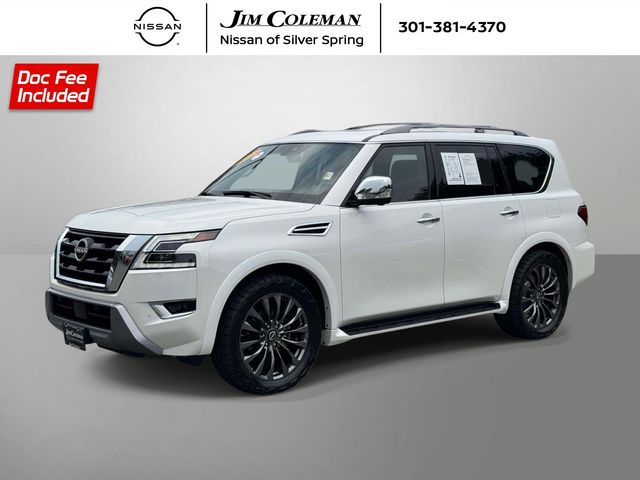 Aspen White 2023 Nissan Armada SUV / Crossover Four-Wheel Drive 7-Speed Automatic