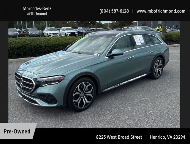 Verde Silver Metallic 2025 Mercedes-Benz E-Class All-Terrain Wagon All-Wheel Drive 9-Speed Automatic