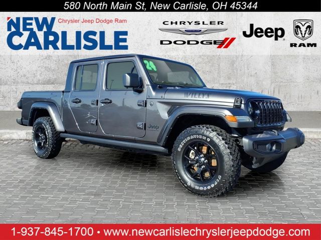 Crystal Metallic 2024 Jeep Gladiator Pickup Truck Four-Wheel Drive 8-Speed Automatic