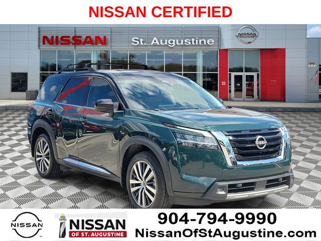 Obsidian Green Pearl/Super Black 2022 Nissan Pathfinder SUV / Crossover All-Wheel Drive 9-Speed Automatic