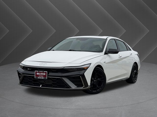 2025 Hyundai Elantra N Line White at DeMontrond Gulf Freeway
