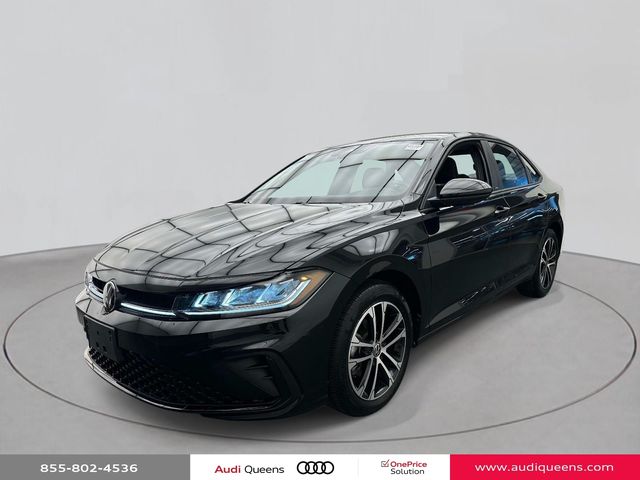 Deep Black Pearl 2025 Volkswagen Jetta Sedan Front-Wheel Drive 8-Speed Automatic
