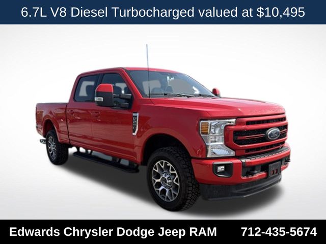 Race Red 2022 Ford F-250 Super Duty Pickup Truck Four-Wheel Drive Automatic