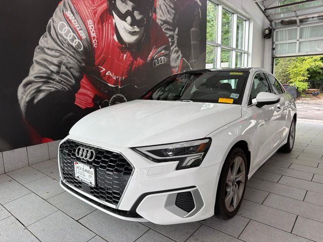 Ibis White 2024 Audi A3 Sedan All-Wheel Drive 7-Speed Automatic