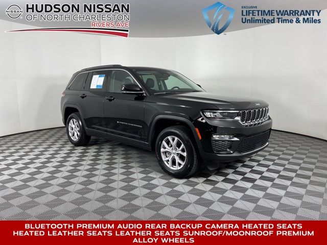 2022 Diamond Black Crystal Pearlcoat Jeep Grand Cherokee Limited SUV