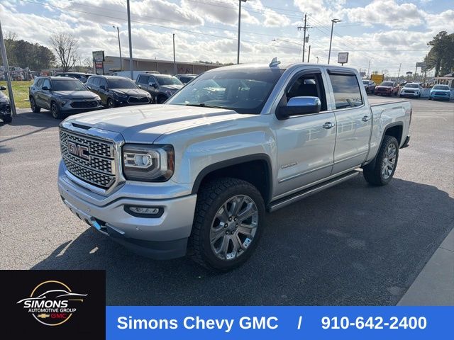 Quicksilver Metallic 2018 GMC Sierra 1500 Denali Crew Cab 4WD Pickup Truck Four-Wheel Drive 8-Speed Automatic Overdrive