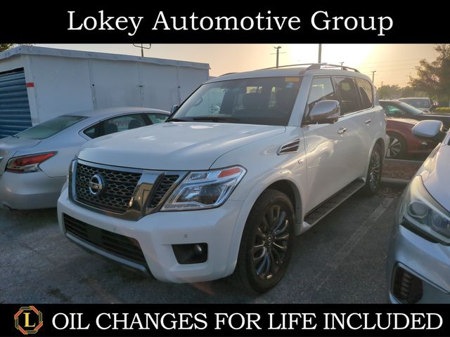Pearl White Tricoat 2020 Nissan Armada SUV / Crossover 4X2 7-Speed Automatic