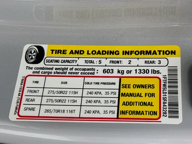 2025 White Metallic Ford F-150 Lariat 4X4 Truck