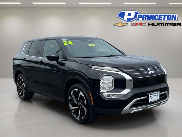 Black 2024 Mitsubishi Outlander SE FWD SUV / Crossover Front-Wheel Drive Continuously Variable Transmission