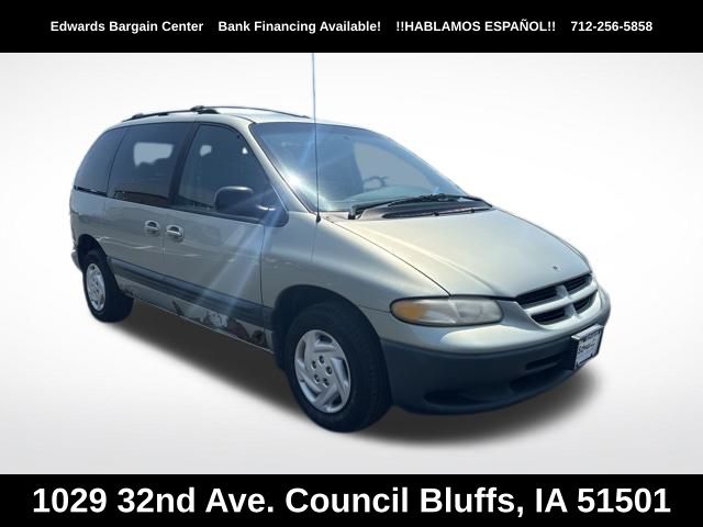 Green 1999 Dodge Caravan Minivan Front-Wheel Drive 4-Speed Automatic