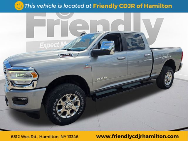 Billet Silver Metallic Clearcoat 2024 RAM 2500 Laramie Crew Cab 4WD Pickup Truck Four-Wheel Drive 6-Speed Automatic