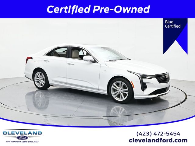 Summit White 2023 Cadillac CT4 Sedan Rear-Wheel Drive 8-Speed Automatic