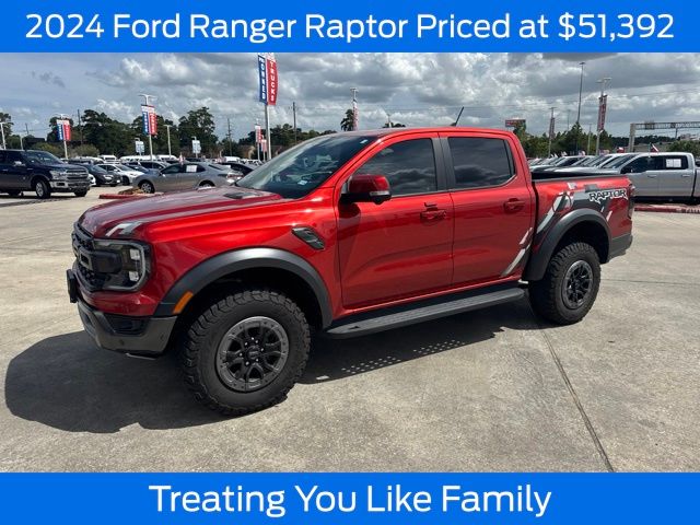Hot Pepper Red Metallic Tinted Clearcoat 2024 Ford Ranger Pickup Truck Four-Wheel Drive Automatic