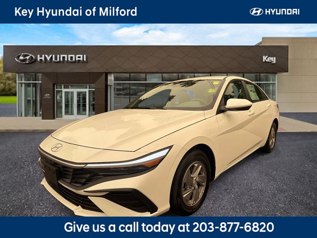 Serenity White 2026 Hyundai Elantra Sedan Front-Wheel Drive Continuously Variable Transmission