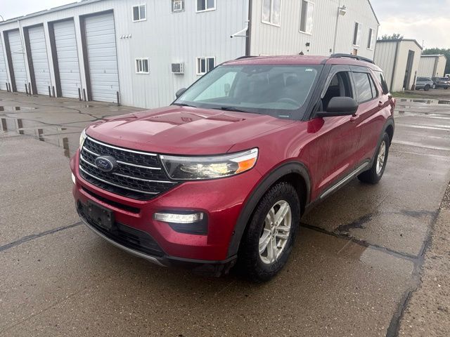 2021 Red Metallic Ford Explorer XLT 4X4 SUV