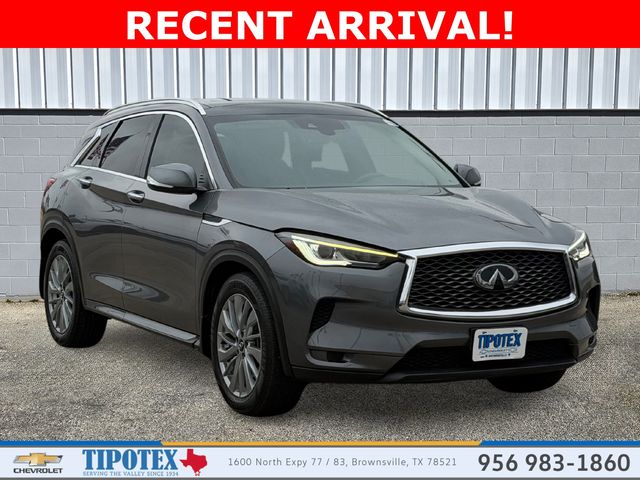Gray (Graphite Shadow) 2023 INFINITI QX50 Luxe FWD SUV / Crossover Front-Wheel Drive Continuously Variable Transmission