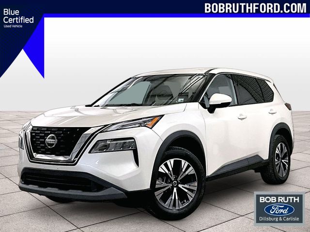 2021 Nissan Rogue SV White at Bob Ruth Ford
