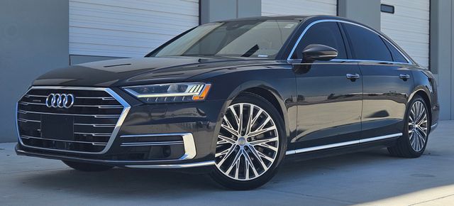 Black Metallic 2019 Audi A8 Sedan All-Wheel Drive 8-Speed Automatic