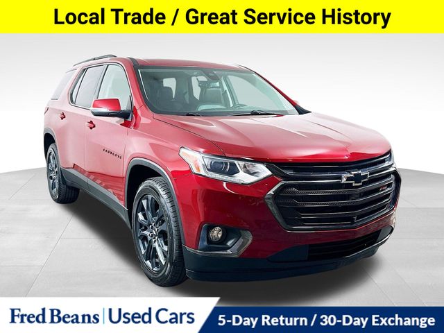 Cajun Red Tintcoat 2021 Chevrolet Traverse SUV / Crossover Four-Wheel Drive 9-Speed Automatic