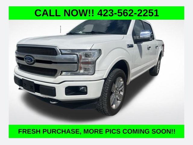 White Metallic 2020 Ford F-150 Platinum SuperCrew 4WD Pickup Truck Four-Wheel Drive Automatic