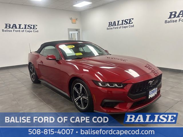 Rapid Red Metallic Tinted Clearcoat 2024 Ford Mustang Convertible Rear-Wheel Drive Automatic