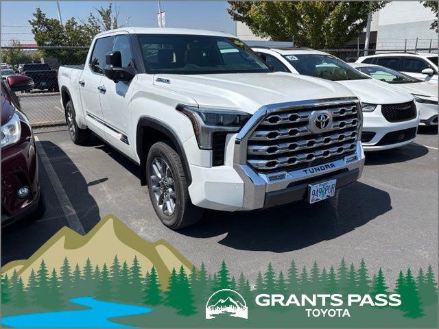 White (Wind Chill Pearl) 2025 Toyota Tundra Hybrid Pickup Truck Four-Wheel Drive Automatic