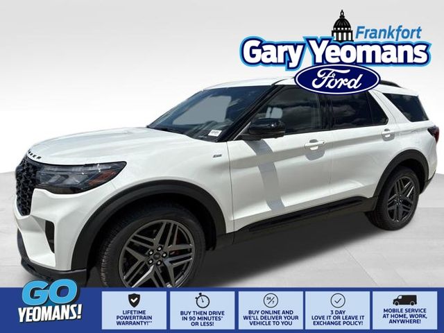 Star White Metallic Tri-Coat 2026 Ford Explorer SUV / Crossover All-Wheel Drive Automatic