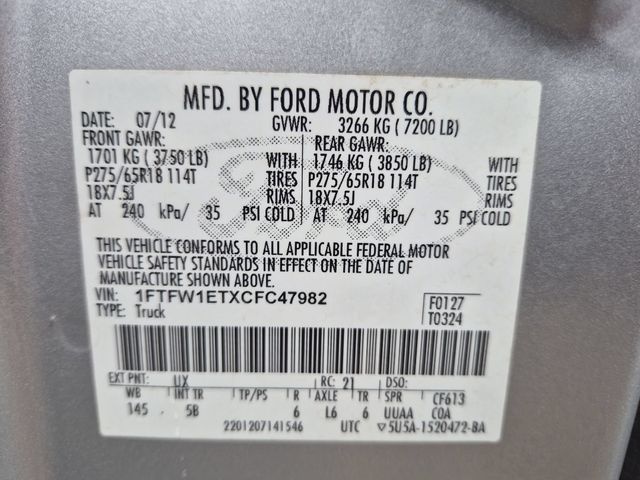 Used 2012 Silver Ford FX4 image 36