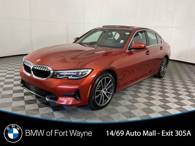 Sunset Orange Metallic 2022 BMW 3 Series Sedan All-Wheel Drive 8-Speed Automatic