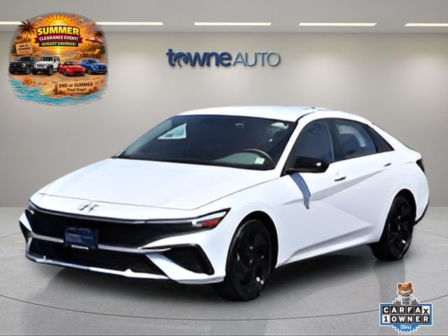 Serenity White 2026 Hyundai Elantra Sedan Front-Wheel Drive Continuously Variable Transmission