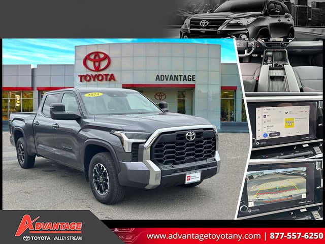 Magnetic Gray Metallic 2024 Toyota Tundra SR5 CrewMax Cab LB 4WD Pickup Truck Four-Wheel Drive Automatic
