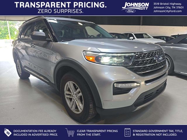 Iconic Silver Metallic 2024 Ford Explorer SUV / Crossover All-Wheel Drive Automatic