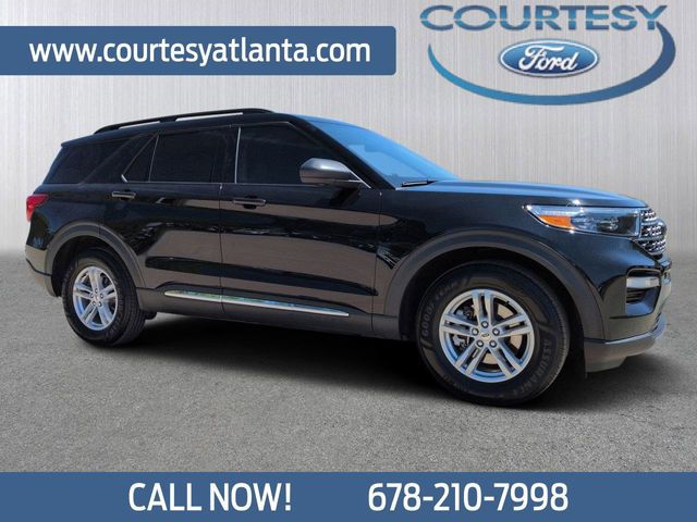Black Metallic 2023 Ford Explorer XLT AWD SUV / Crossover All-Wheel Drive Automatic